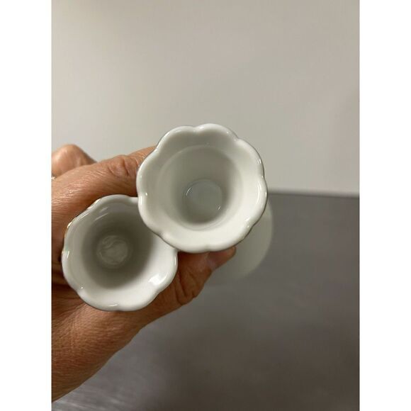 🌼5for$25🌼Vintage Christmas Japanese Fine Porcelain Candleholders Gold Trim - Picture 7 of 7